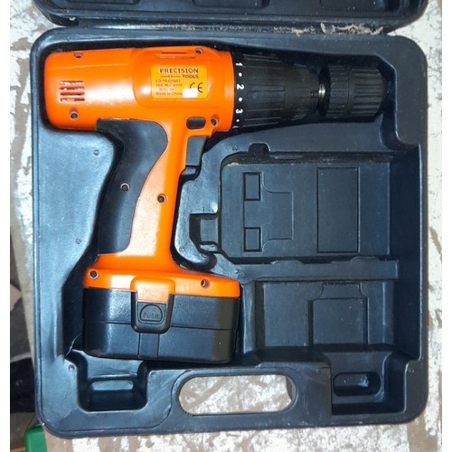 483 - VARIOUS CASED ELECTRIC DRILL AND POWER TOOLS, SANDER AND DRILL BIT SHARPENER