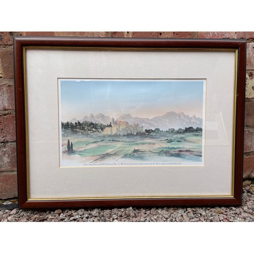 755 - LIMITED EDITION PRINT HRH THE PRINCE OF WALES NUMBER 98 A VIEW IN SOUTH OF FRANCE