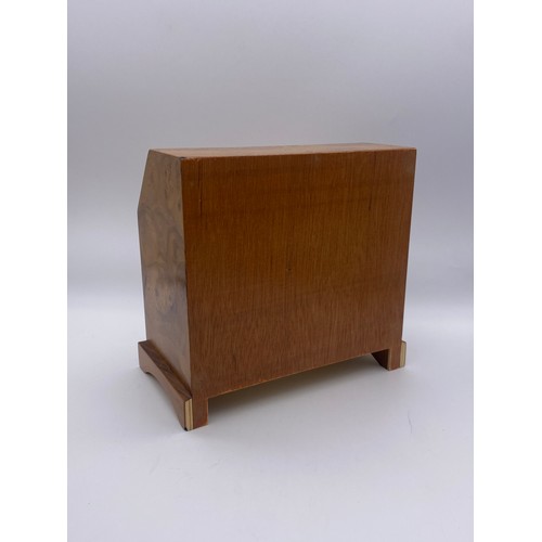 501 - BURR WOOD INLAID MINIATURE BUREAU