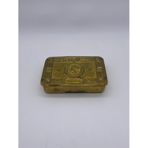 717 - WWI CHRISTMAS 1914 QUEEN MARY PRESENTATION TIN