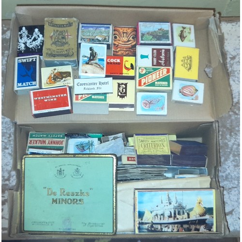 325 - SELECTION OF MATCH BOX SLEEVES AND BOOKS