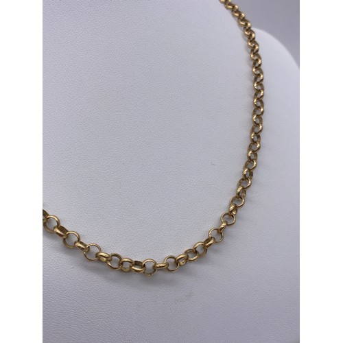 548 - 9CT GOLD BELCHER LINK NECKLACE 17.9G APPROX