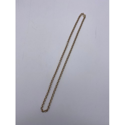 548 - 9CT GOLD BELCHER LINK NECKLACE 17.9G APPROX