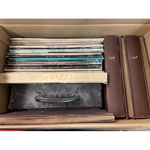 321A - BOX OF RECORDS INCLUDING JAZZ