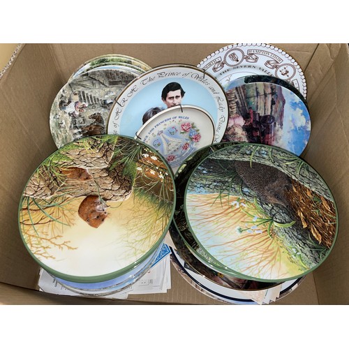 327A - LARGE SELECTION OF PLATES INCLUDING ROYAL DOULTON FARM ECT