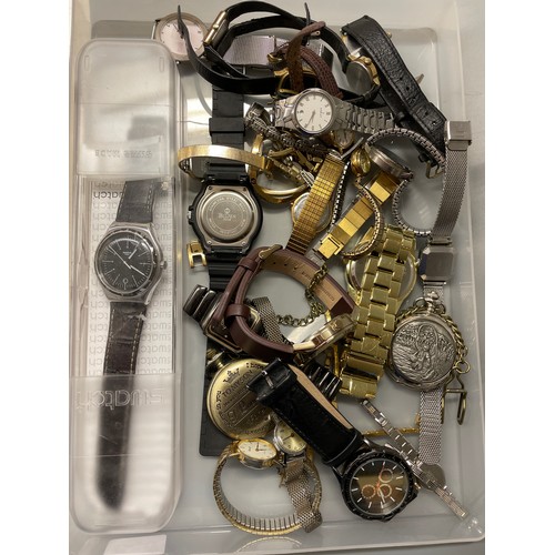 640 - SELECTION OF VARIOUS WRISTWATCHES INC. SWATCH, ORIS AND TIMEX