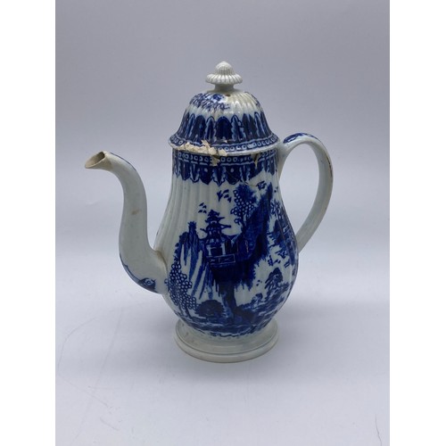 661 - ROYAL DOULTON ISAAC WALTON WARE EPNS MOUNTED JUG BY NOKE, 18TH CENTURY BLUE AND WHITE TEAPOT A/F, AN... 