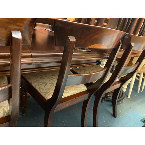 61 - SET OF FOUR VICTORIAN MAHOGANY BAR BACK DINING CHAIRS