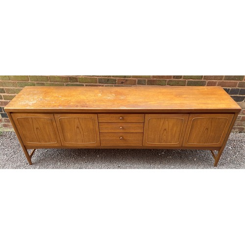 202 - 1970S NATHAN SQUARES TEAK LONG SIDEBOARD