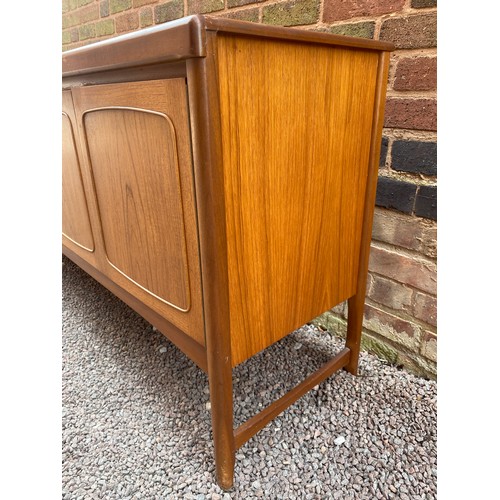 202 - 1970S NATHAN SQUARES TEAK LONG SIDEBOARD