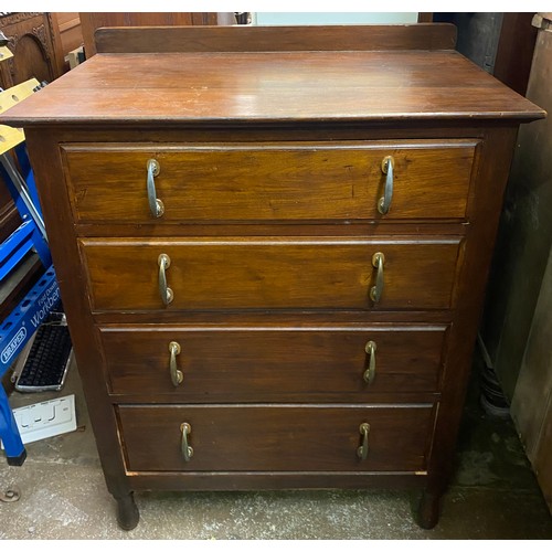 115 - EARLY 20TH CENTURY FOUR DRAWER CHEST