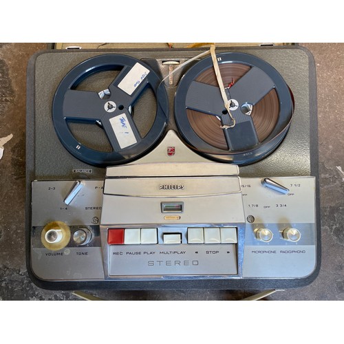 212 - PHILLIPS REEL TO REEL TAPE RECORDER