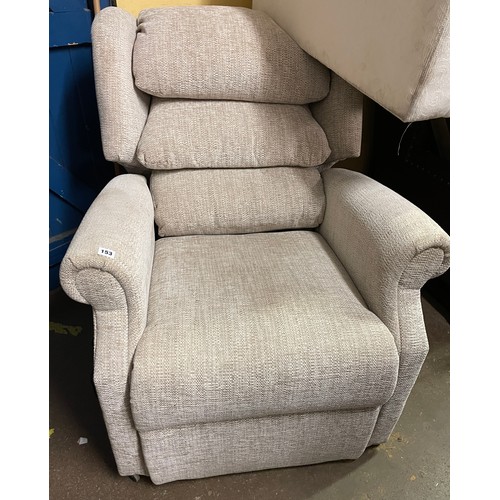 153 - OATMEAL ELECTRIC RISER ARMCHAIR