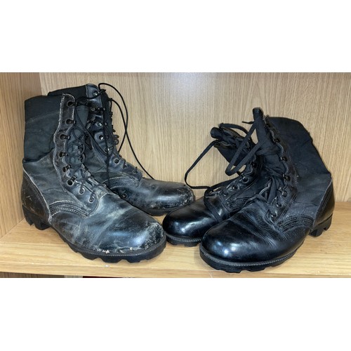 239 - TWO PAIRS OF METAL TOE CAPPED RO-SEARCH COMBAT BOOTS SIZE 11W AND 10R