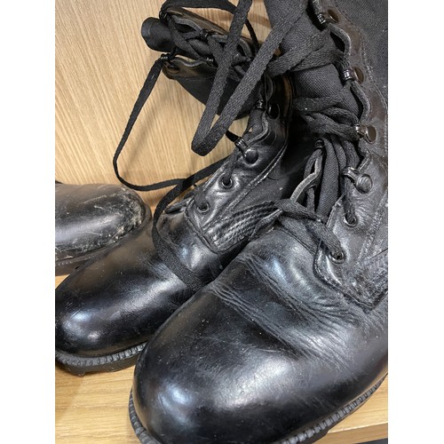 239 - TWO PAIRS OF METAL TOE CAPPED RO-SEARCH COMBAT BOOTS SIZE 11W AND 10R