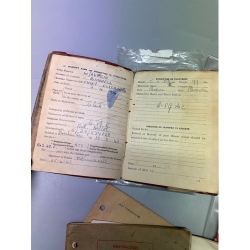 523 - OFFICIAL INFANTRY TRAINING PAMPHLET NUMBER 6, MAP READING HINTS, WWII MEDAL DUO FOR 263816 ME QUINEL... 