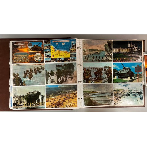 591 - BINDER OF PICTURE POSTCARD ALBUMS TOPOGRAPHICAL THE LAKES, AND OTHERS