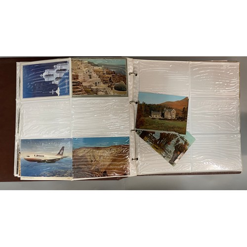 591 - BINDER OF PICTURE POSTCARD ALBUMS TOPOGRAPHICAL THE LAKES, AND OTHERS