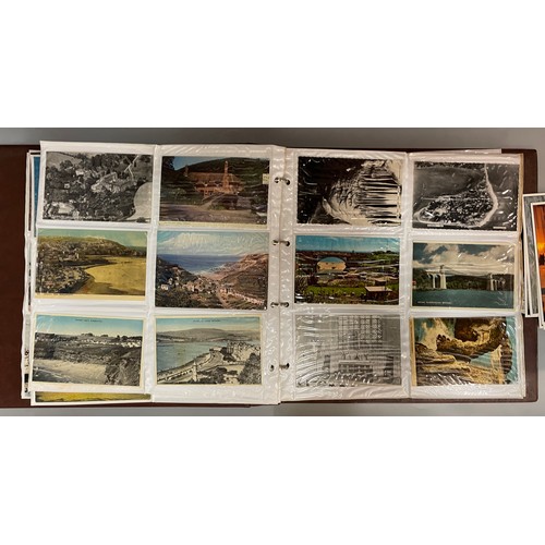 591 - BINDER OF PICTURE POSTCARD ALBUMS TOPOGRAPHICAL THE LAKES, AND OTHERS