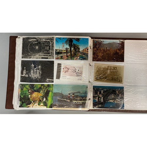 591 - BINDER OF PICTURE POSTCARD ALBUMS TOPOGRAPHICAL THE LAKES, AND OTHERS