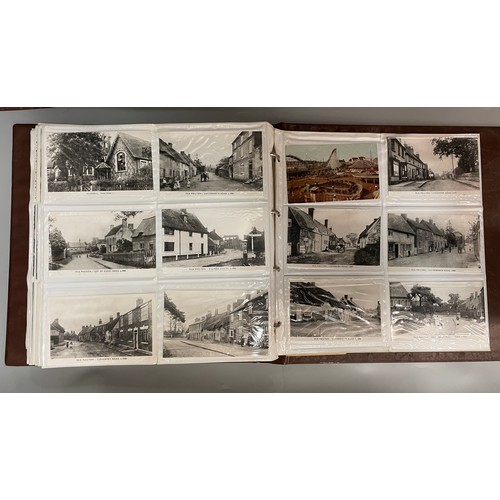 591 - BINDER OF PICTURE POSTCARD ALBUMS TOPOGRAPHICAL THE LAKES, AND OTHERS