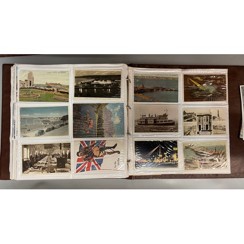 591 - BINDER OF PICTURE POSTCARD ALBUMS TOPOGRAPHICAL THE LAKES, AND OTHERS