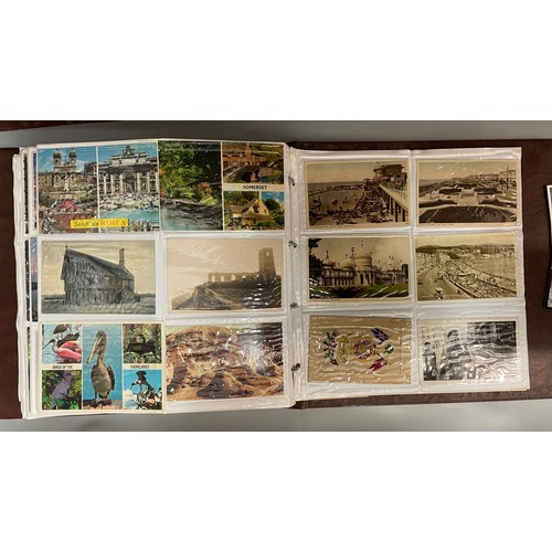 591 - BINDER OF PICTURE POSTCARD ALBUMS TOPOGRAPHICAL THE LAKES, AND OTHERS