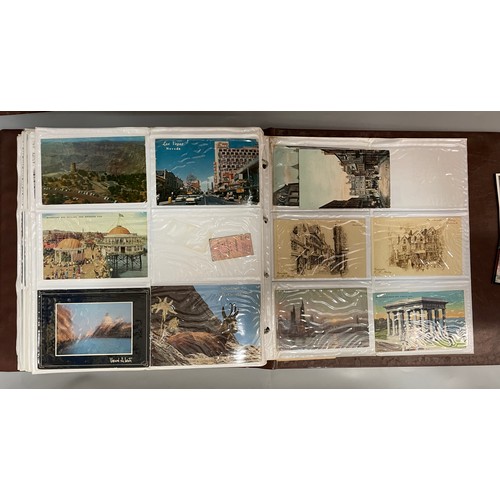 591 - BINDER OF PICTURE POSTCARD ALBUMS TOPOGRAPHICAL THE LAKES, AND OTHERS