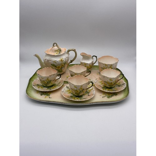 533 - CONTINENTAL STYLE BLUSH FLORAL CABARET TEASET