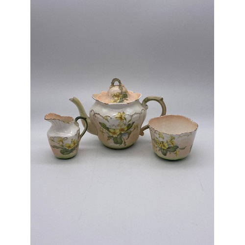 533 - CONTINENTAL STYLE BLUSH FLORAL CABARET TEASET