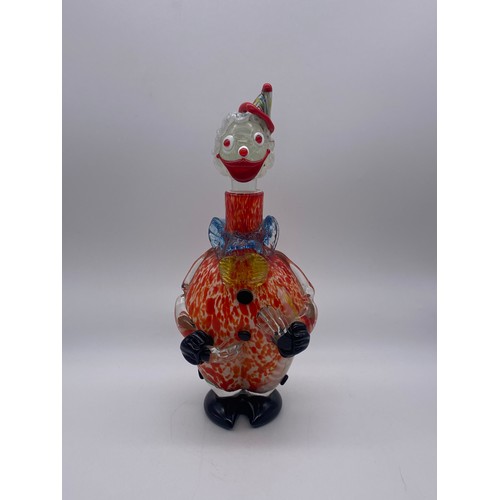 548 - MURANO GLASS CLOWN DECANTER