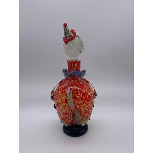 548 - MURANO GLASS CLOWN DECANTER