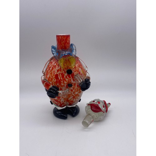 548 - MURANO GLASS CLOWN DECANTER