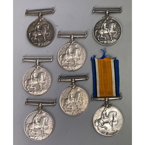 662 - 7X WWI MEDALS (SCOTTISH, WELSH, IRISH REGIMENTS)