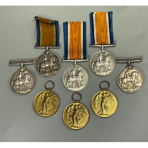 659 - WWI BRITISH WAR & VICTORY MEDALS TO ARMY SERVICE CORPS & RE REGIMENTS