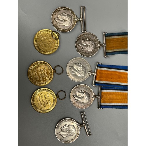 659 - WWI BRITISH WAR & VICTORY MEDALS TO ARMY SERVICE CORPS & RE REGIMENTS