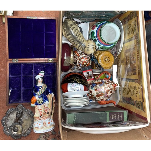 681 - JAPANESE EGG SHELL TEAPOT AND LIDDED SUCRIER, ORIENTAL LAQUERED BOWLS, COALPORT COFFEE CAN AND SAUCE... 