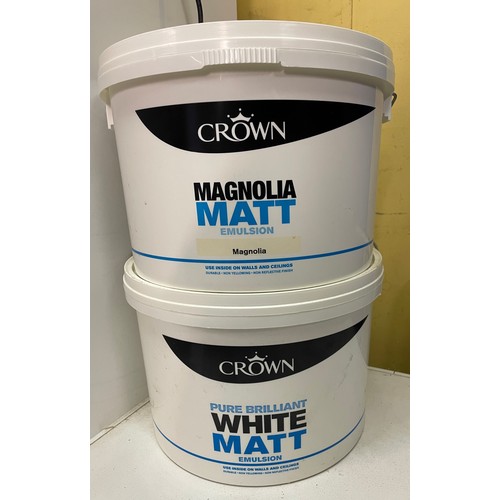 201 - TWO TUBS OF CROWN MAGNOLIA MATT PAINT