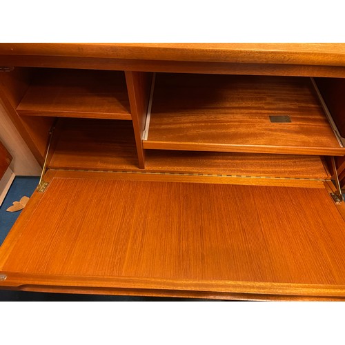 3 - NATHAN TEAK TWO DOOR MEDIA CUPBOARD