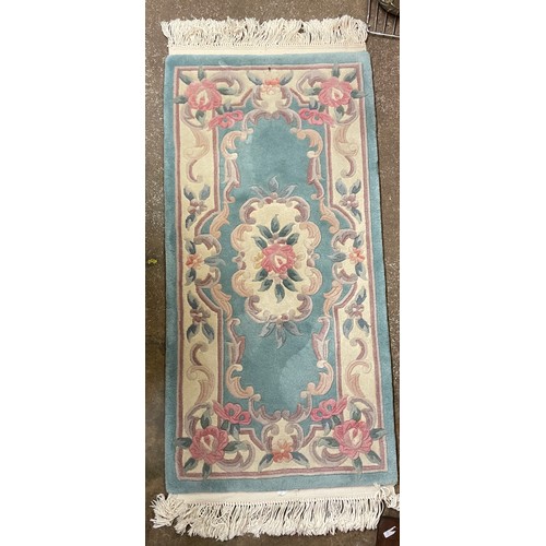 75 - CHINESE JADE CUT PATTERNED CARPET RUNNER