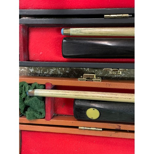 79 - CASED SNOOKER CUES
