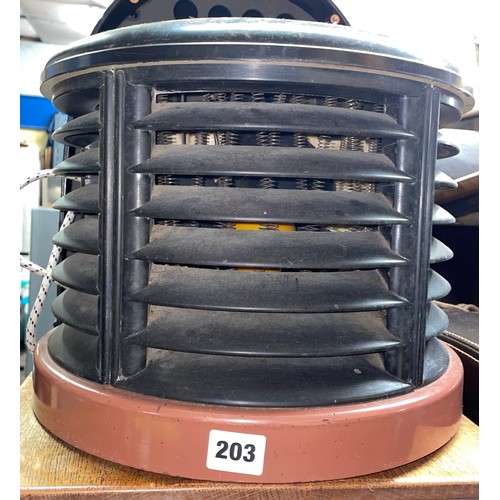203 - VINTAGE DEMI LUNE HEATER (DISPLAY ONLY)