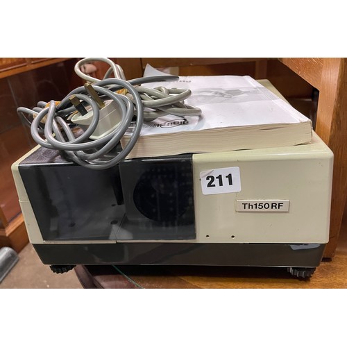 211 - ALDIS SEMI AUTOMATIC SLIDE PROJECTOR AND HANIMEX SLIDE PROJECTOR