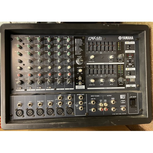 210 - YAMAHA EMX68S MIXER WITH MANUALS