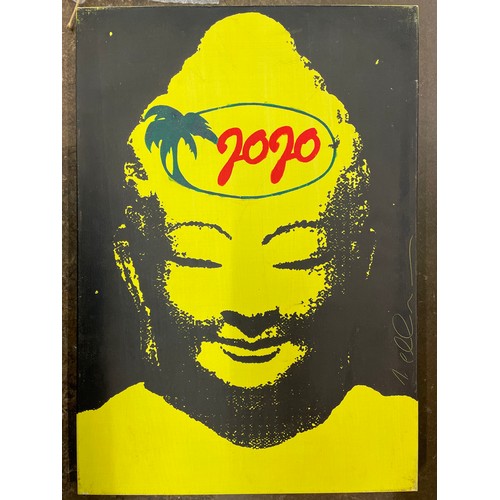 639 - SCREEN PRINT CANVAS JOJO BUDDHAS HEAD