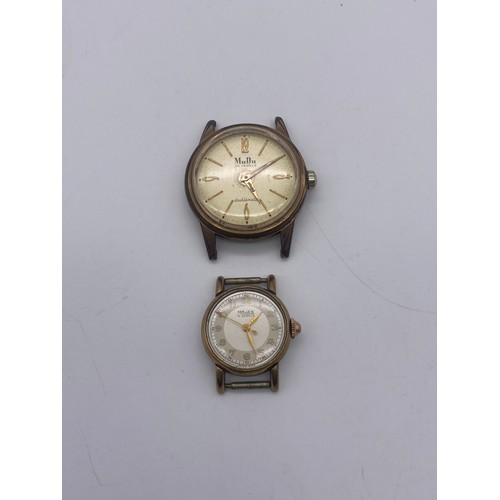 660 - LADIES MAJEX 15 JEWEL WRISTWATCH AND A GENTLMANS MUDU 30 JEWEL WRISTWATCH A/F