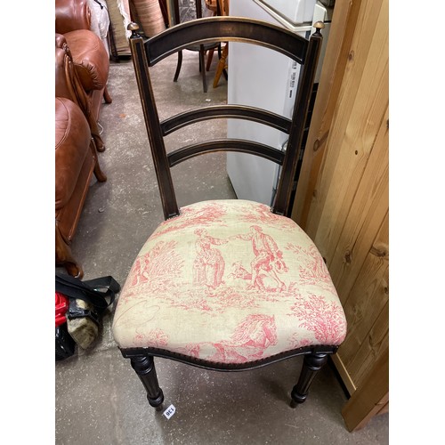 119 - LATE VICTORIAN UPHOLSTERED CHAIR