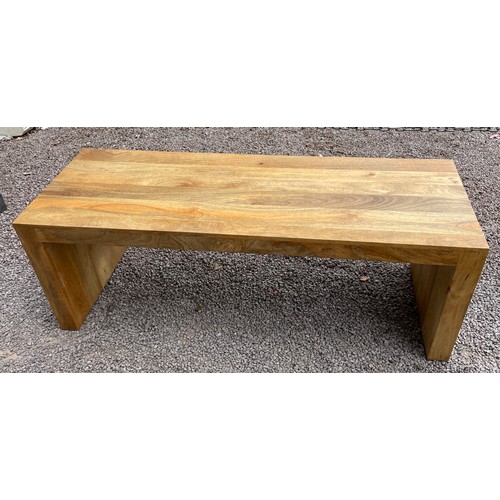 95 - MANGO WOOD OBLONG COFFEE TABLE