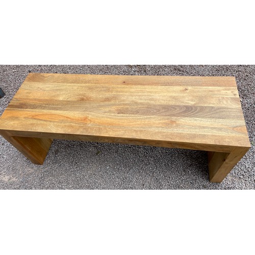 95 - MANGO WOOD OBLONG COFFEE TABLE