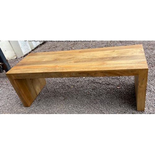 95 - MANGO WOOD OBLONG COFFEE TABLE